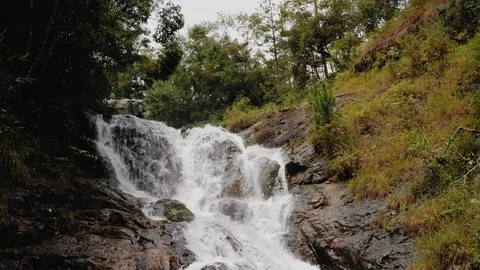 Waterfall in the park. Video stock 119065544