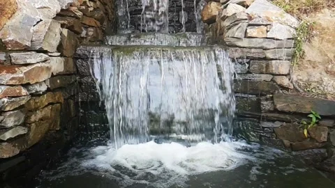 Waterfall in the park Stock-Footage 158039937