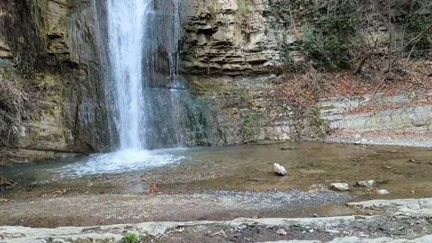 Waterfall in the park Stock Footage 236976586