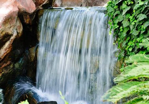 Waterfall in a park Stock Photos
