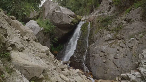 Waterfall in the Peruvian Andes Stock Footage 246157397