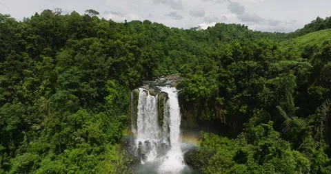 Waterfall in the Philippines. Limunsudan Falls. Stock Footage 273182985