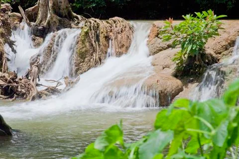 Waterfall. Stock Photos