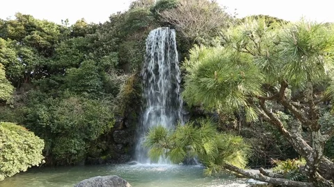 Waterfall into Pond Korea Stock-Footage 101273145