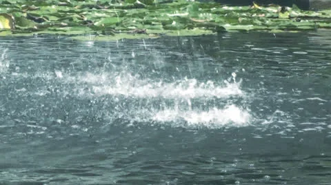 Waterfall in pool 02 Stock Footage 25856911