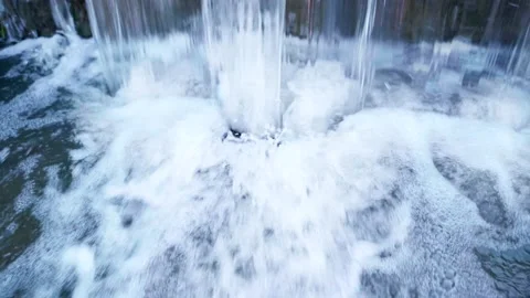 Waterfall pouring down the side Stock-Footage 135027576