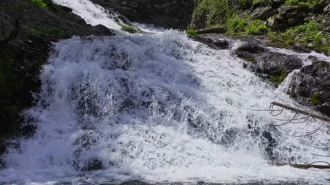  waterfall in the pyrenees Stock Footage 160334456