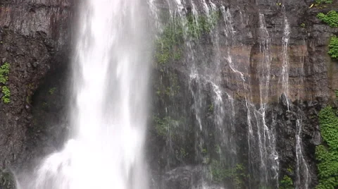 Waterfall in the rain forest in Bali Stock Footage 41380507