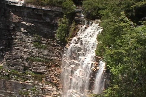 Waterfall Rainbow Cliffs Video stock 732869