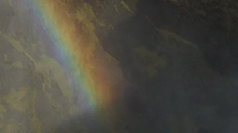 Waterfall rainbow Stock Footage 91259753