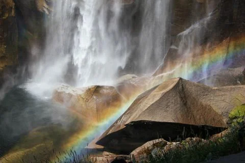 Waterfall Rainbow 写真素材