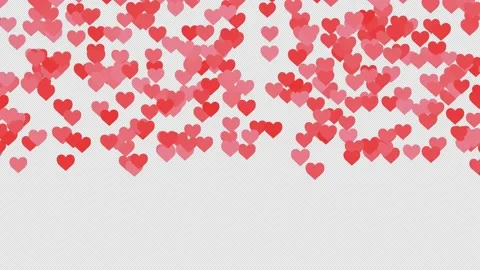Waterfall red hearts Stock Footage 231251362