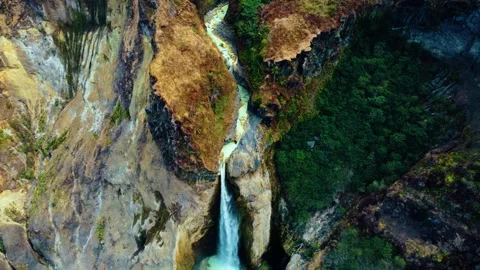 Waterfall at Rinjani Mountain 스톡 동영상 288840937