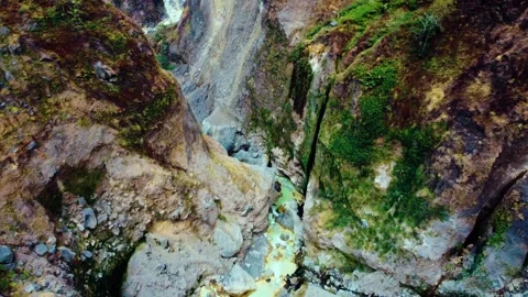 Waterfall at Rinjani Mountain Stock Footage 288841029