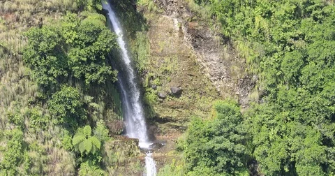 Waterfall rio cochea los molinos boquete panama close up Stock Footage