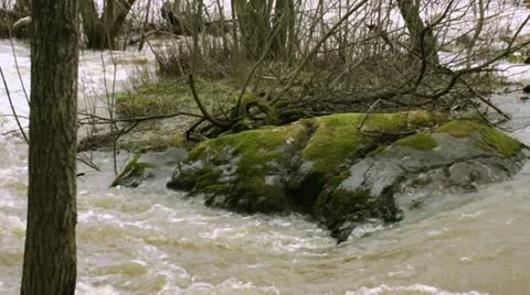 Waterfall in a river 11 Stock Footage 11412631