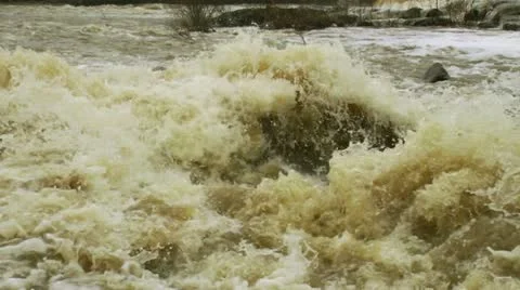 Waterfall in a river 16 Stock Footage 11427751