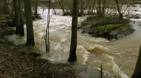 Waterfall in a river 17 Stock Footage 11427897