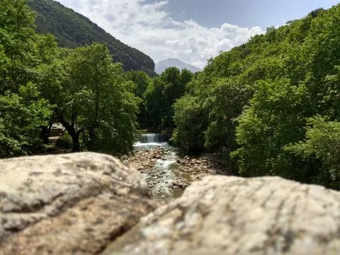 Waterfall &amp; River 2 Foto stock