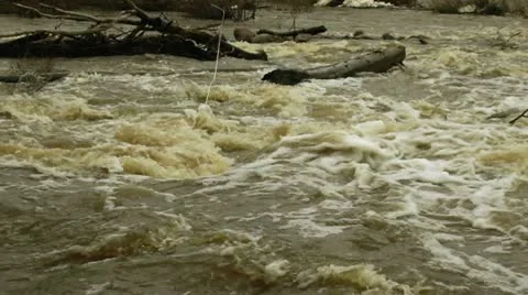 Waterfall in a river 8 Stock Footage 11402810