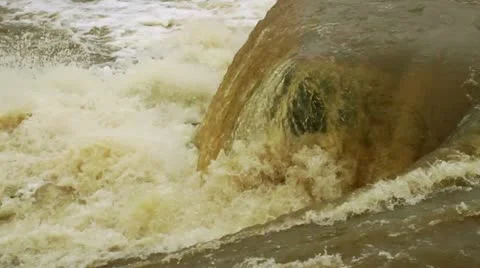 Waterfall in a river 9 Stock Footage 11402582