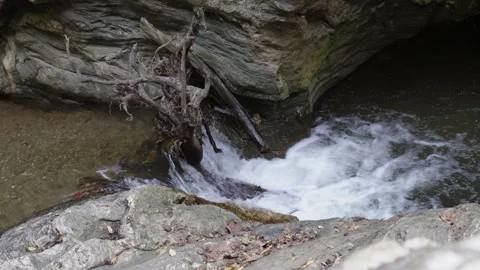 Waterfall river canal stream Video stock 232311871