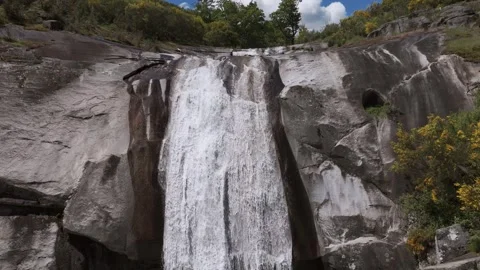 Waterfall In River Cerves, Melon, Stock Footage 312546768
