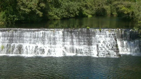 Waterfall in river Stock Footage 274547