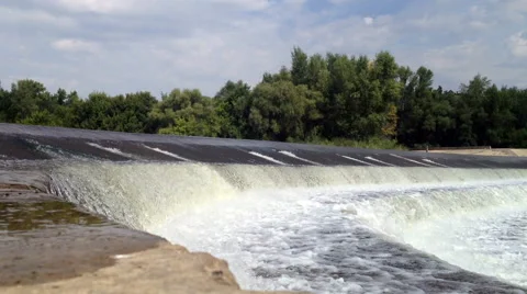 Waterfall on the river Stock Footage 41454835