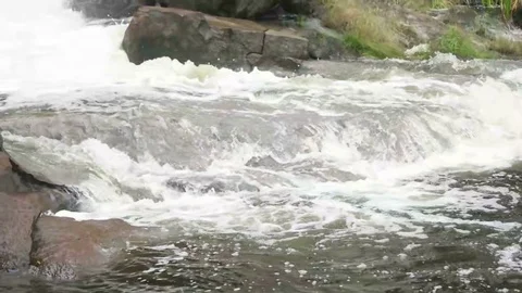 Waterfall on the river Stock Footage