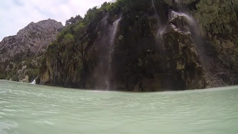 Waterfall River Stock Footage 98680144