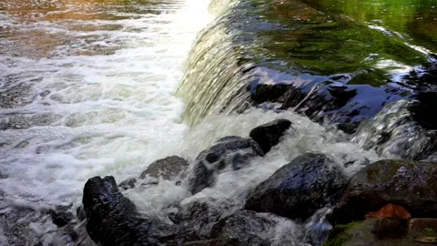 Waterfall on the river. Stock Footage 160668238