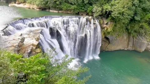 Waterfall river forest Video stock 272181656