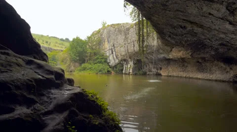 Waterfall, river, mountains, nature. Crimea Video stock 25468639
