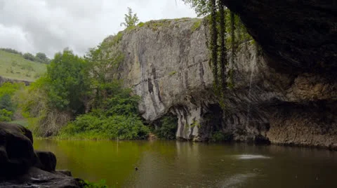 Waterfall, river, mountains, nature. Crimea Video stock 25507017