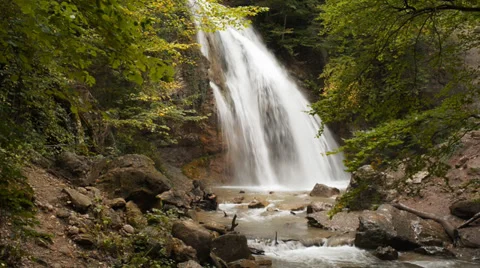 Waterfall, river, mountains, nature, Video stock 30591212