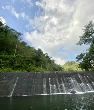 Waterfall on the river Stock Photos
