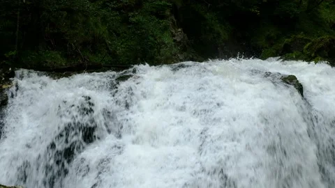 Waterfall at river piessling Stock Footage 138530201