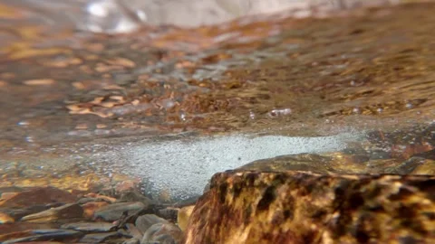 Waterfall river with submerged camera Stock Footage 320521001