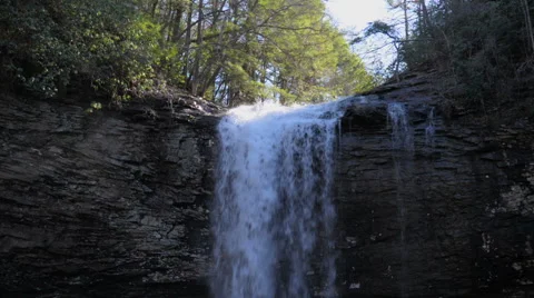 Waterfall in Rock Canyon Stock Footage 48505877