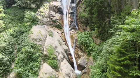 Waterfall on rock Stock-Footage 240773702