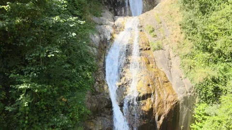 Waterfall rock nature Stock Footage 240768862