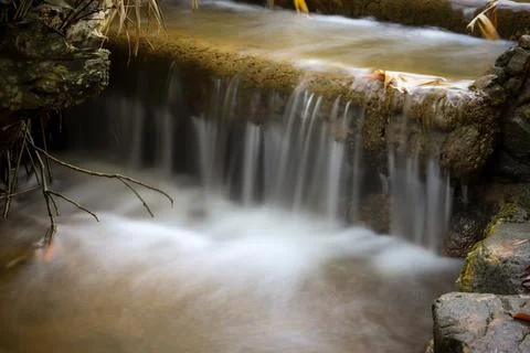 Waterfall from the rock Stock Photos
