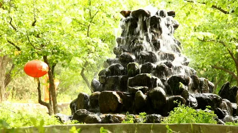 Waterfall on the rocks Stock Footage 453765