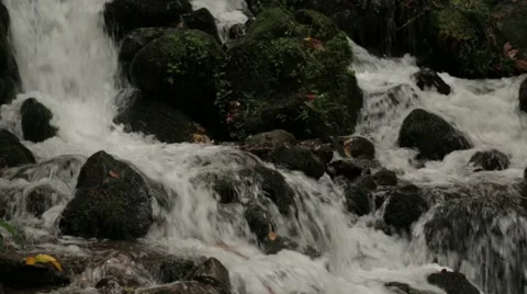 Waterfall, Rocks Stock Footage 43258981