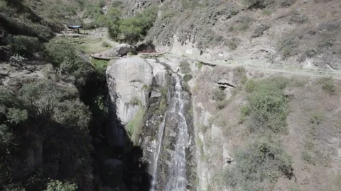 WATERFALL IN THE ROCKS Stock Footage 326227277