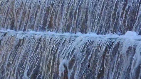 Waterfall at Roosevelt Memorial Video stock 44184225