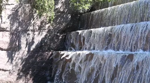 Waterfall at Roosevelt Memorial Video stock 44184269