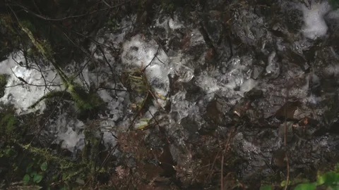 Waterfall runoff Video stock 87946275