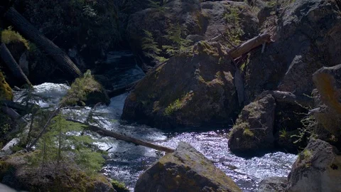 Waterfall Runoff Stock Footage 90582463